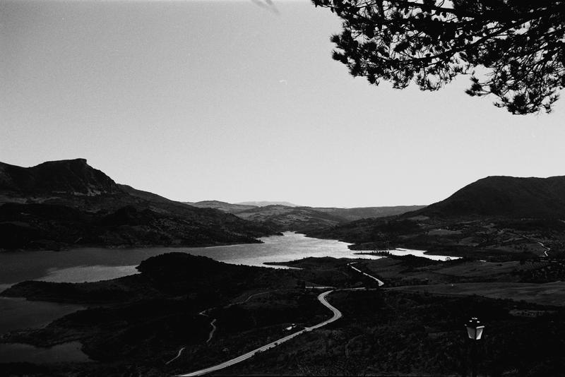 A lake and some mountains