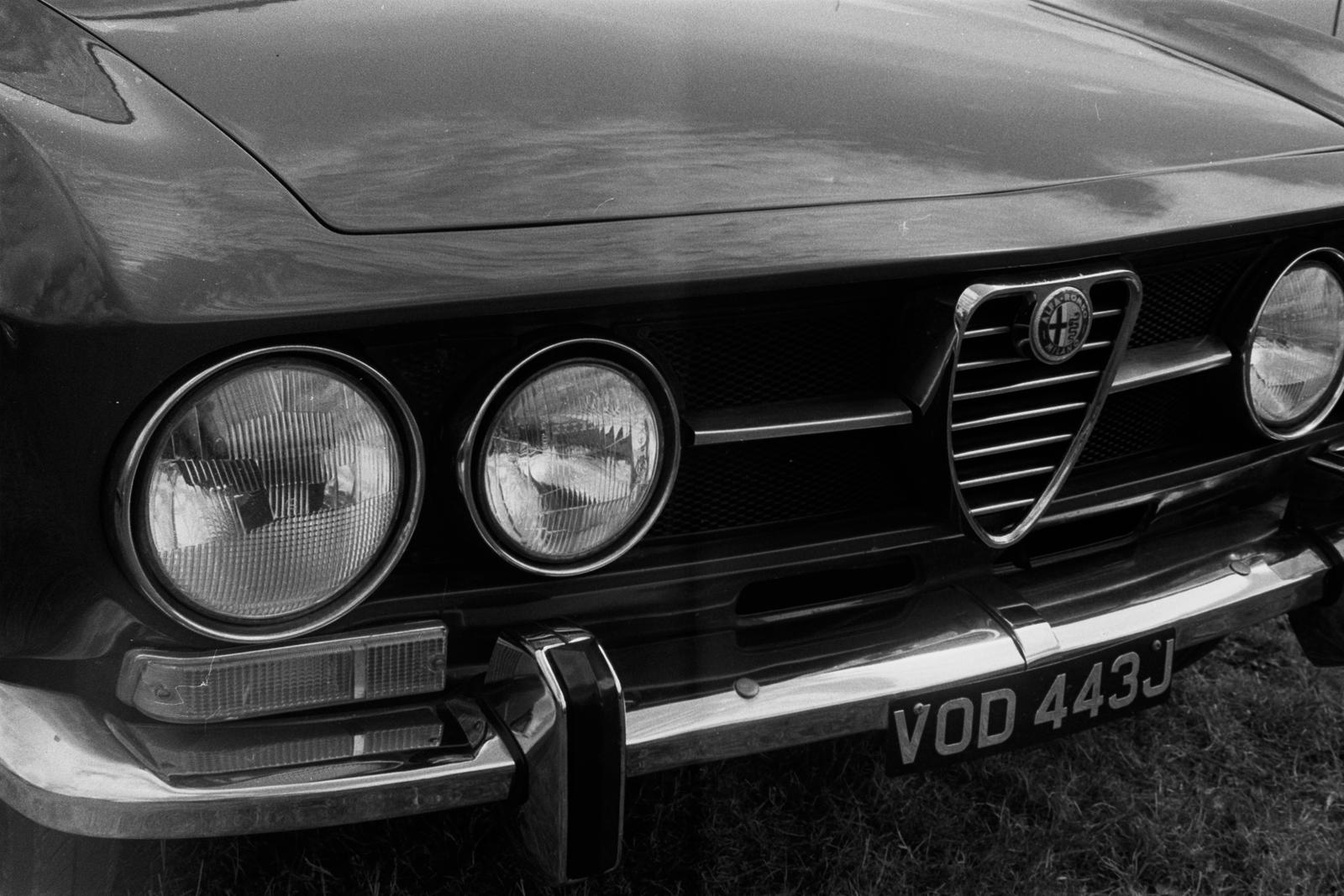 The front of an Alfa Romeo