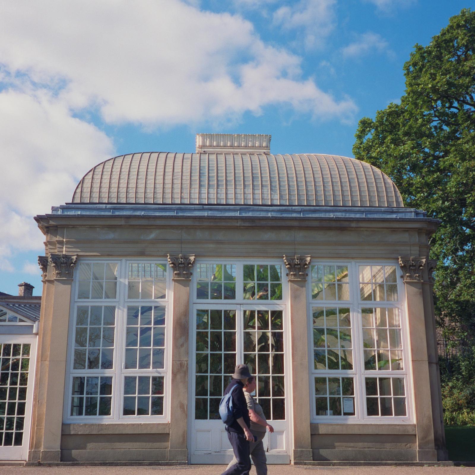 A building in the botanical garden