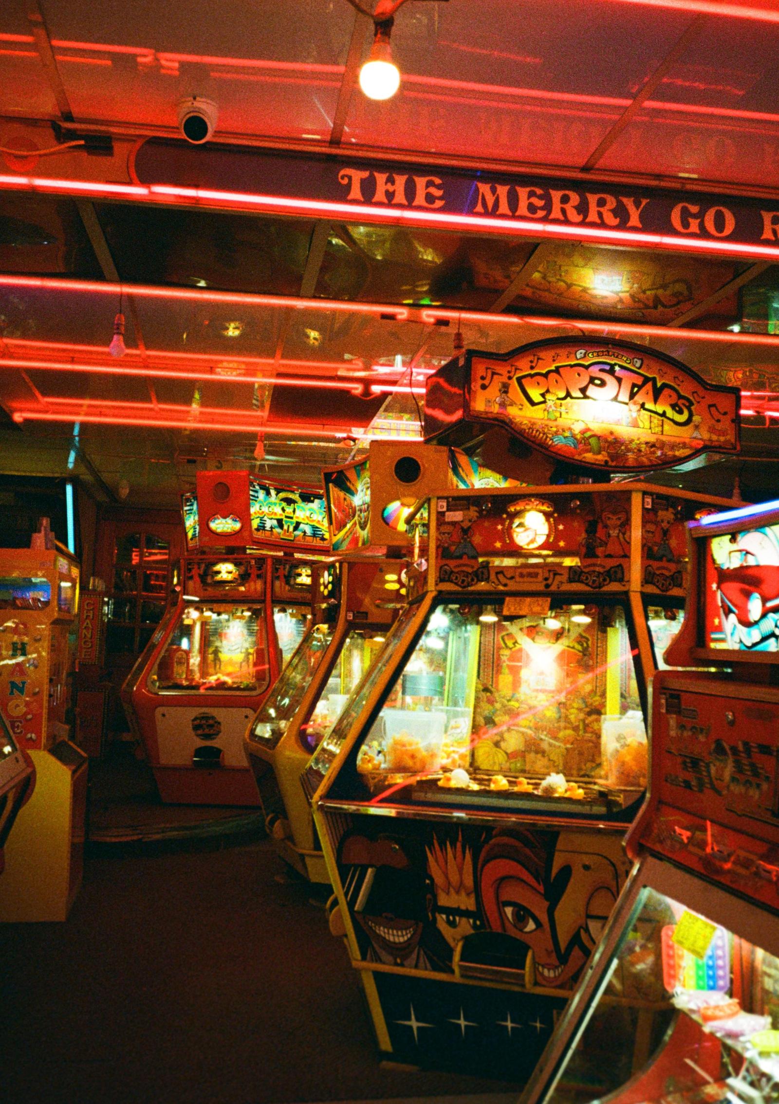 An amusement arcade