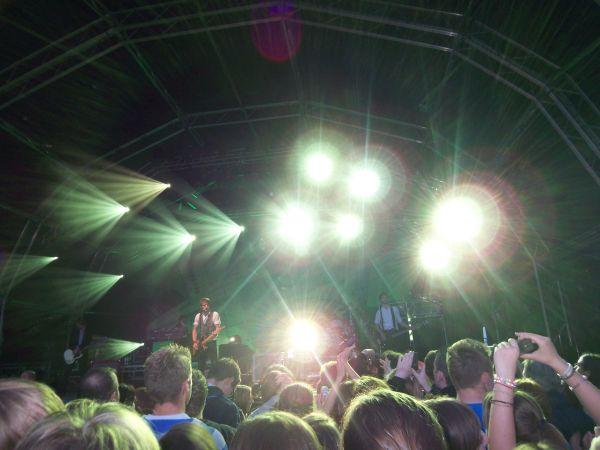 A band on stage