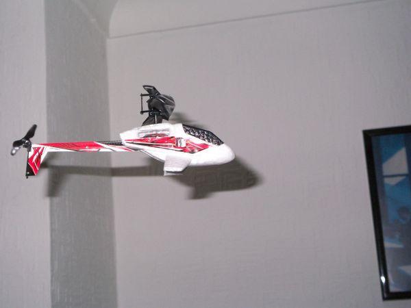 A toy helicopter.