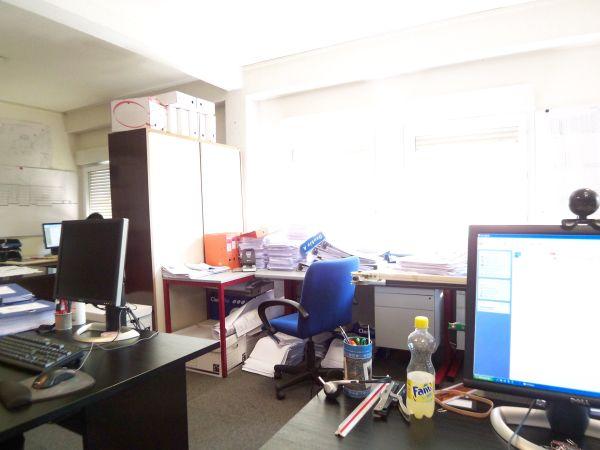 A messy office