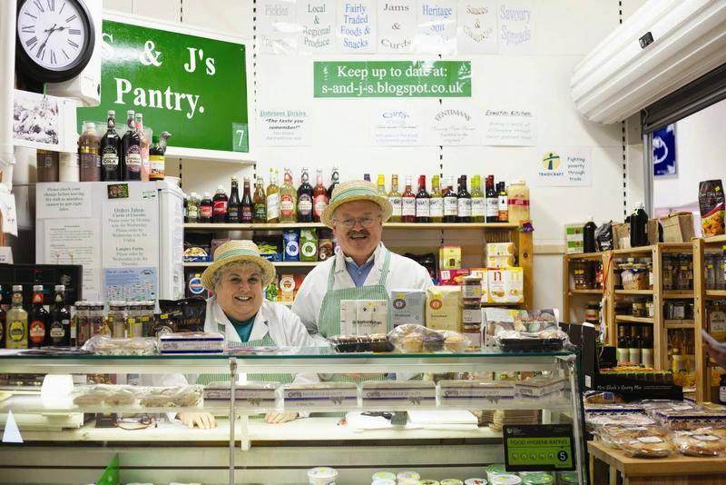 Su and John Youdan at their stall in the Moor Market